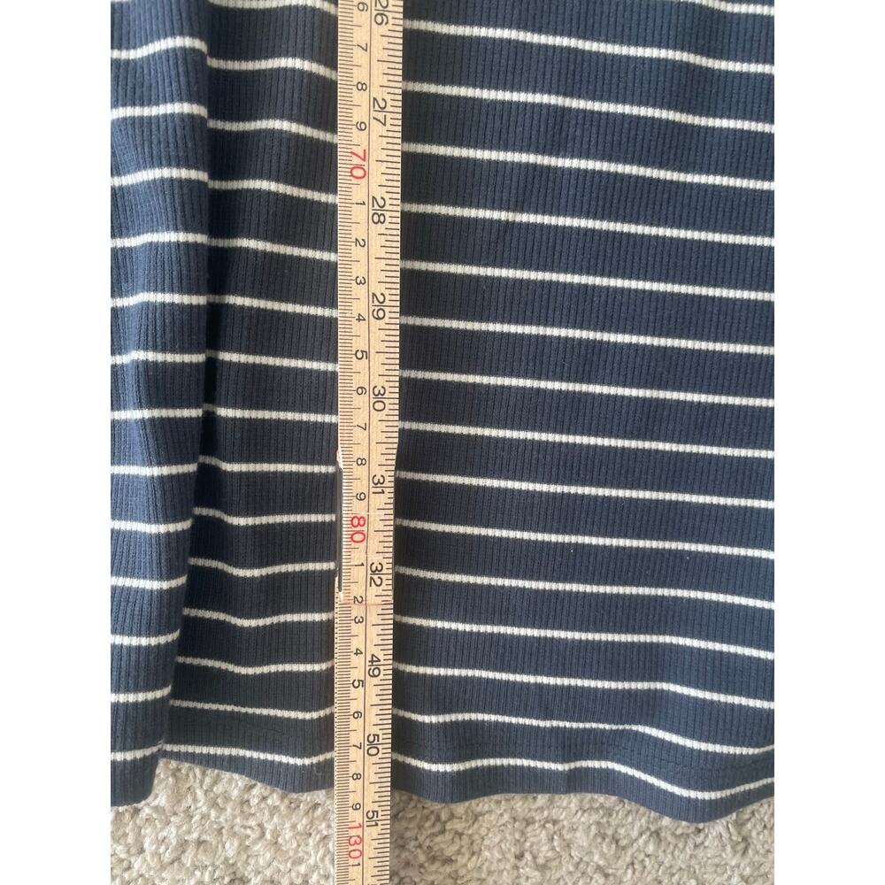 LC Lauren Conrad short sleeves striped shirt dress with tie details Sz M - Picture 11 of 13